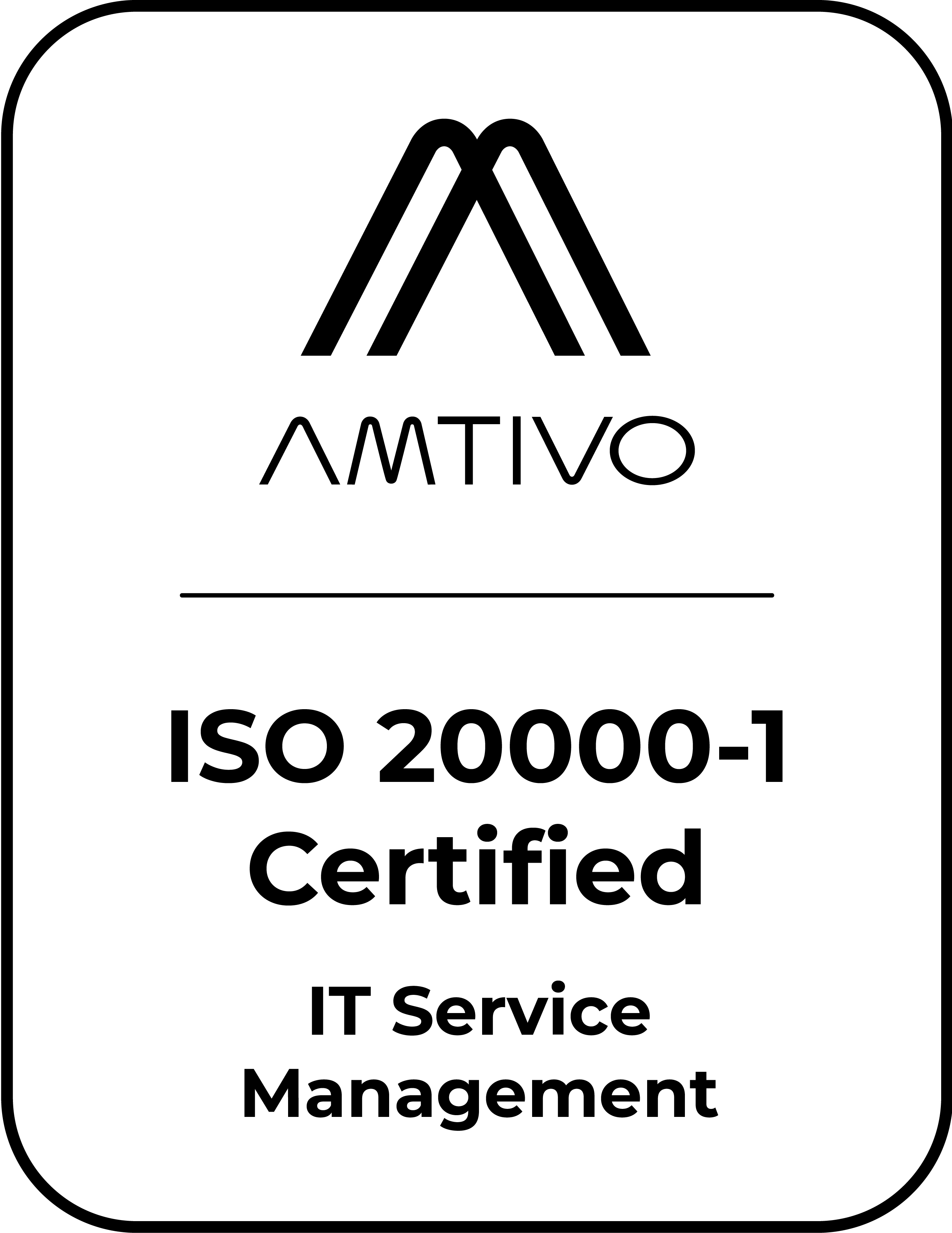 ISO 20000-1 Certification Logo